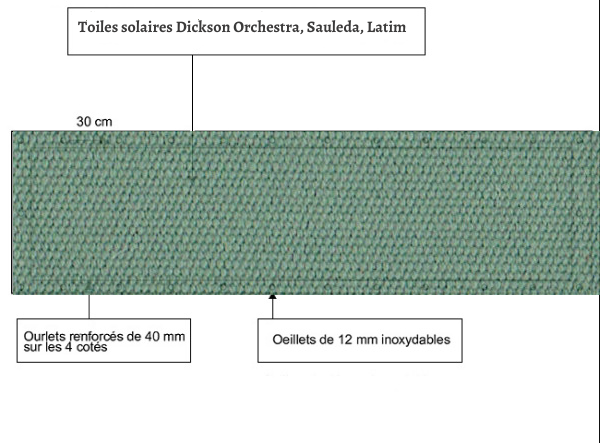 croquet brise vue Toile Latim LATIMACRYL A101 VERT OLIVE balcon et terasse appartement