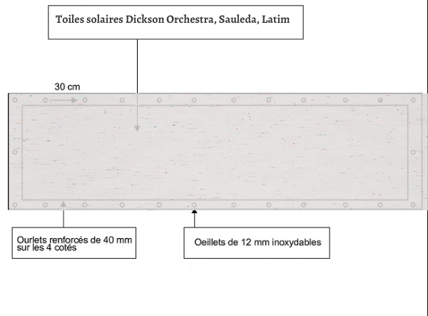 croquet brise vue Toile Dickson orchestra Multico balcon et terasse appartement